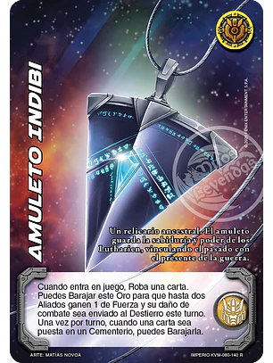 Amuleto Indibi (KVM - Reales)