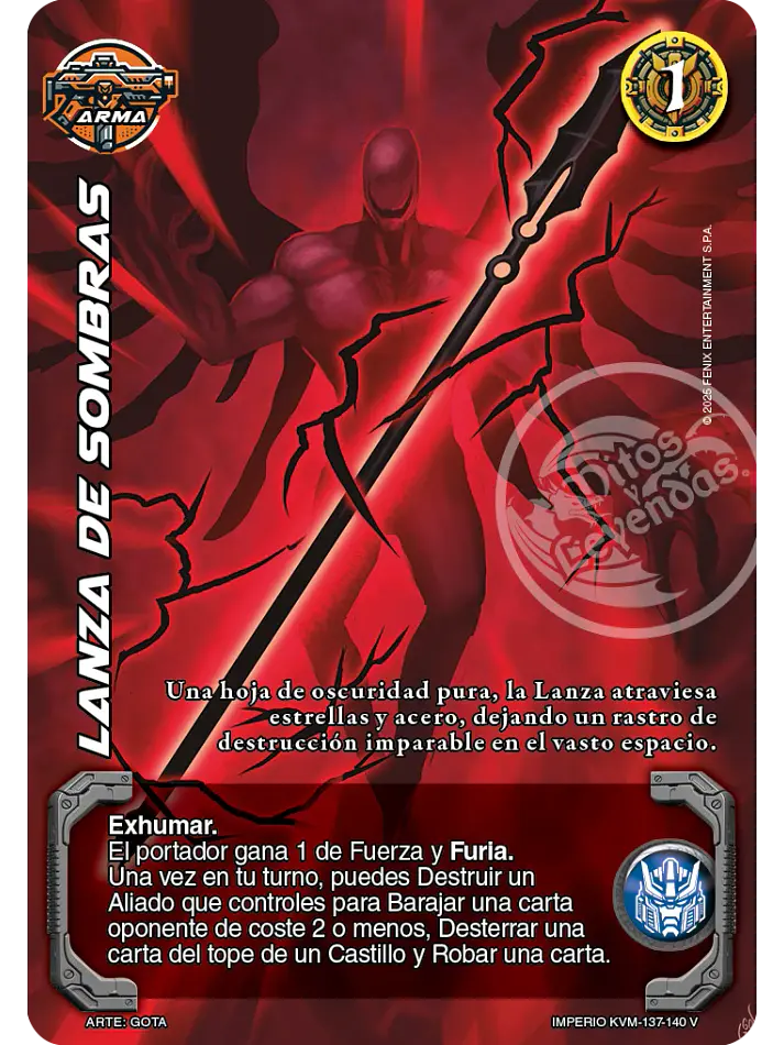 Lanza de Sombras (KVM - Vasalla Foil) 1