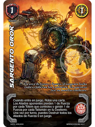 Sargento Orok (KVM - Cortesana Foil)