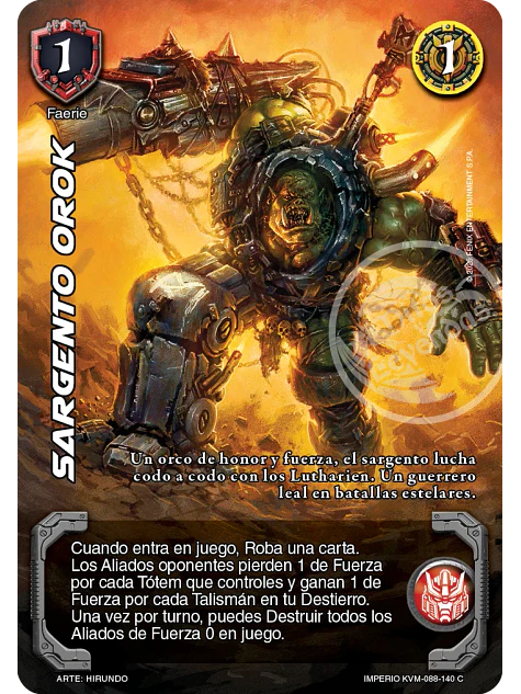 Sargento Orok (KVM - Cortesana Foil) 1