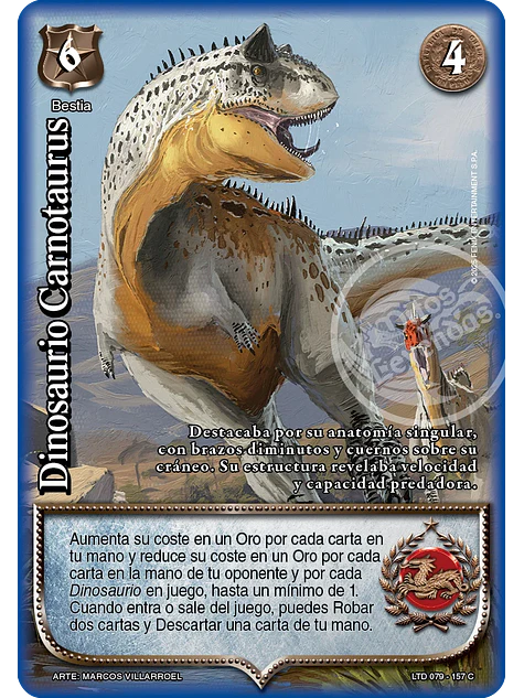 Dinosaurio Carnotaurus (LTD - Cortesana Foil) 1