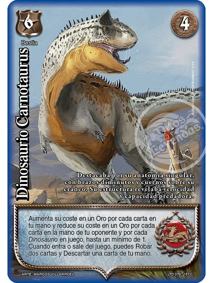 Dinosaurio Carnotaurus (LTD - Cortesana Foil) 1