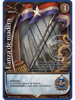 Lanza de madera (LTD - Vasalla Foil)