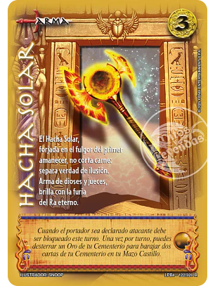Hacha Solar (LPB 4.0 - Real)