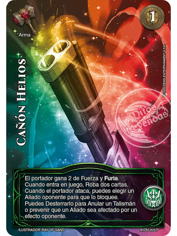 Cañón Helios (Kit Profecías) 1