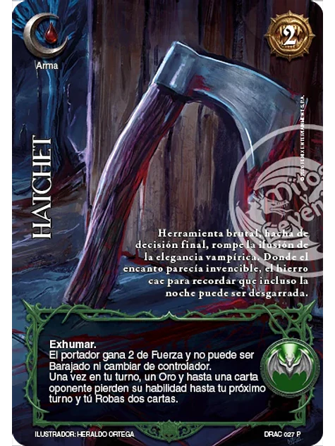 Hatchet (Producto Especial - Carmilla la Condesa) 1