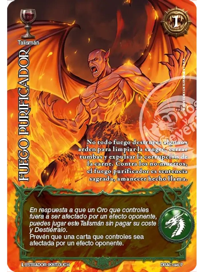 Fuego Purificador (Producto Especial - Ruthven el Vampiro) 1