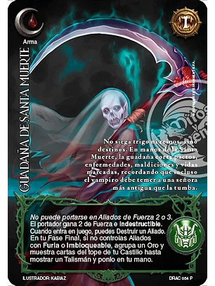 Guadaña de Santa Muerte (Buy a Box - Producto Especial Ruthven el Vampiro)