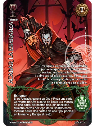 Acabar la Esperanza (Producto Especial - Ruthven el Vampiro)