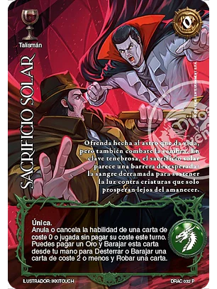 Sacrificio Solar (Producto Especial - Carmilla la Condesa)