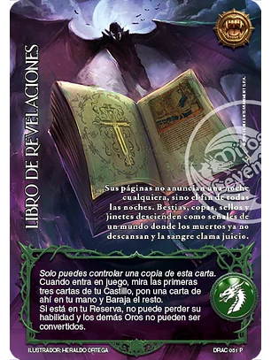 Libro de Revelaciones (Producto Especial - Ruthven el Vampiro)