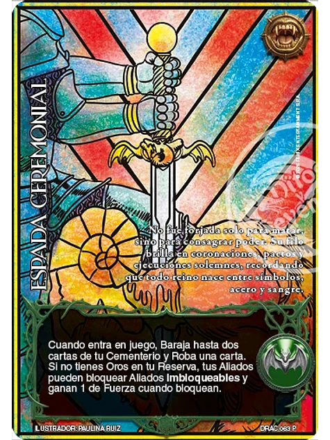 Espada Ceremonial (Buy a Box - Display Drácula) 1