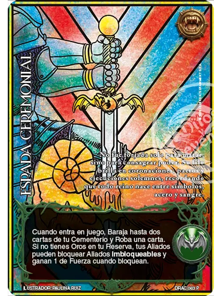 Espada Ceremonial (Buy a Box - Display Drácula) 1