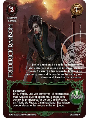 Frederick Ransom (Torneo de Lanzamiento - Productos Especiales Drácula)