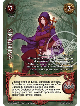 Valerious (Drácula - Cortesana Foil)