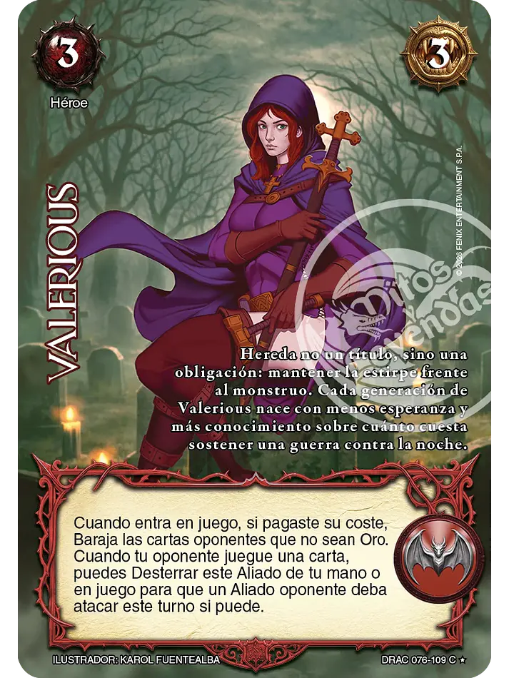 Valerious (Drácula - Cortesana Foil) 1
