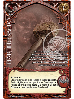 Martillo Sacro (Drácula - Cortesana Foil)