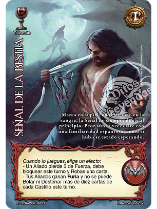 Señal de la Bestia (Drácula - Cortesano)