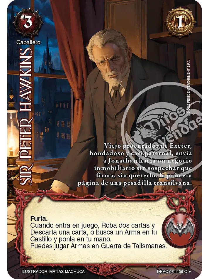 Sir Peter Hawkins (Drácula - Cortesano) 1