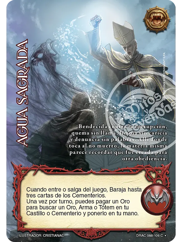 Agua Sagrada (Drácula - Cortesano) 1