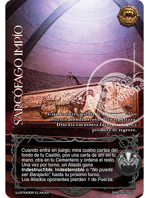 Sarcófago Impío (Drácula - Ultra Real)