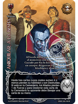 Aniquilar a la Bestia (Drácula - Mega Real)