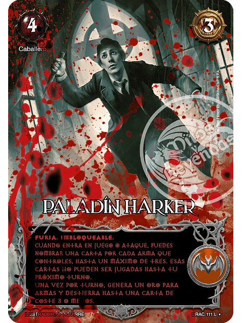 Paladín Harker (Drácula - Legendaria Alternativa) 1