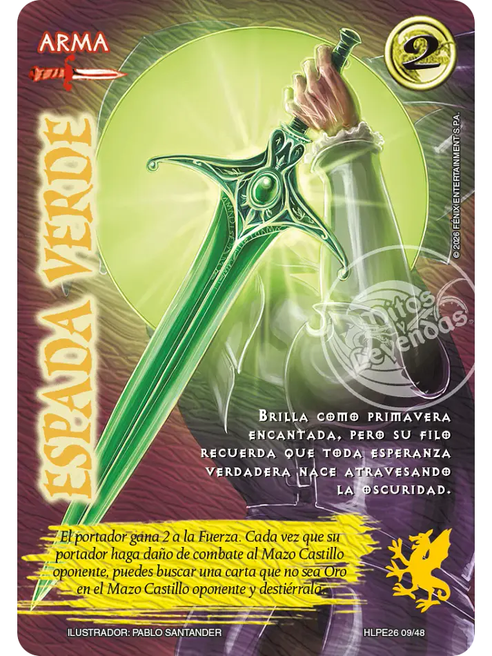 Espada Verde (HLPE26 - Tinieblas) 1