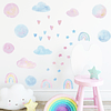Arcoiris y amor en acuarela | Vinilo sticker pared