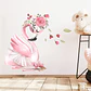 Cisne romántico rosado | Vinilo sticker pared - Miniatura 6