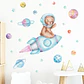 Los planetas del Oso - Sticker vinilo pared 1 laminas de 560x30 cm - Miniatura 5