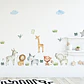 Animales en la Selva 2 x (90x30cm) | Vinilo sticker pared - Miniatura 1