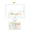 Animales en la Selva 2 x (90x30cm) | Vinilo sticker pared