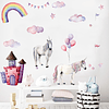 Unicornios mágicos 2 x (90x30cm) | Vinilo sticker pared