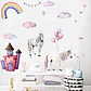 Mural Acuarela unicornios | Sticker de Pared Infantil - Miniatura 5