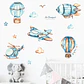 Aviones y globos niños 2 x (90x30cm) | Vinilo sticker pared - Miniatura 4