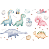 Dinosaurios bebes 2 x (90x30cm) | Vinilo sticker pared