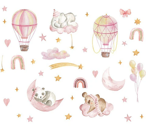 Dulces sueños Baby  girl Vinilo Sticker Pared