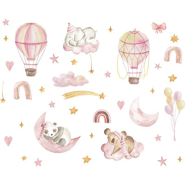 Dulces sueños Baby  girl Vinilo Sticker Pared