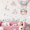 Animales aviadores 2 x (90x30cm) | Vinilo sticker pared