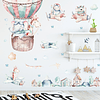 Animales aviadores 2 x (90x30cm) | Vinilo sticker pared