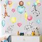 Animales bebés y globos | Vinilo sticker pared  - Miniatura 3