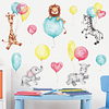 Animales bebés y globos | Vinilo sticker pared 
