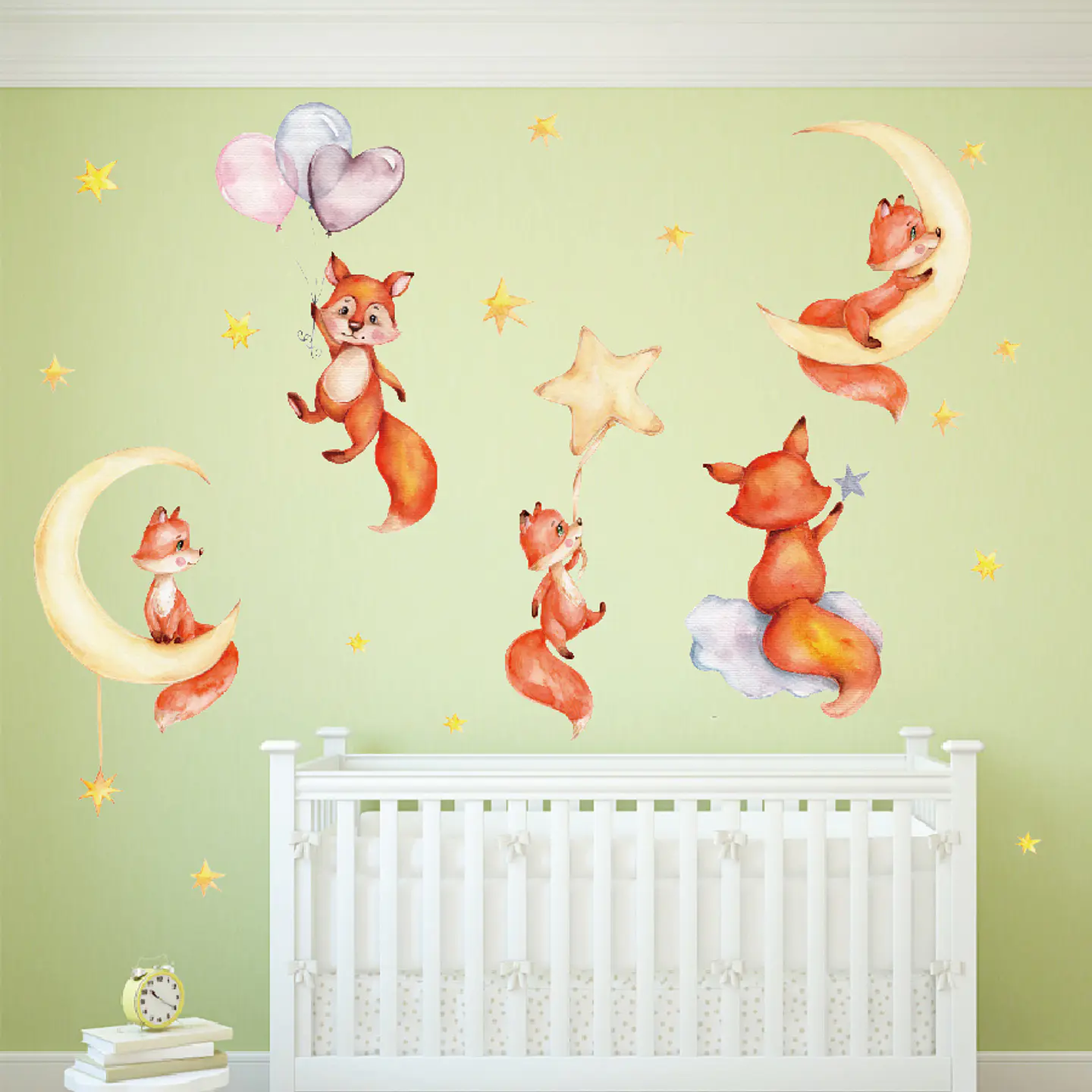 Zorritos Soñadores | Lámina Vinilo Decorativa Infantil 90 × 30 cm 6