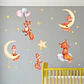 Zorritos Soñadores | Lámina Vinilo Decorativa Infantil 90 × 30 cm - Miniatura 3