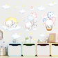 Elefantes durmiendo en acuarela | Vinilo sticker pared - Miniatura 2