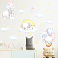 Elefantes durmiendo en acuarela | Vinilo sticker pared - Miniatura 3
