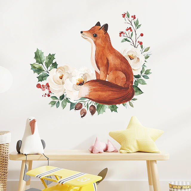 Zorro enamorado | Vinilo sticker pared