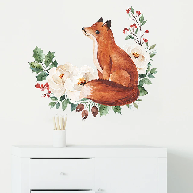 Zorro enamorado | Vinilo sticker pared