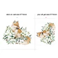 Zorrito entre Flores | Vinilo Decorativo Infantil 55 × 40 cm - Miniatura 4